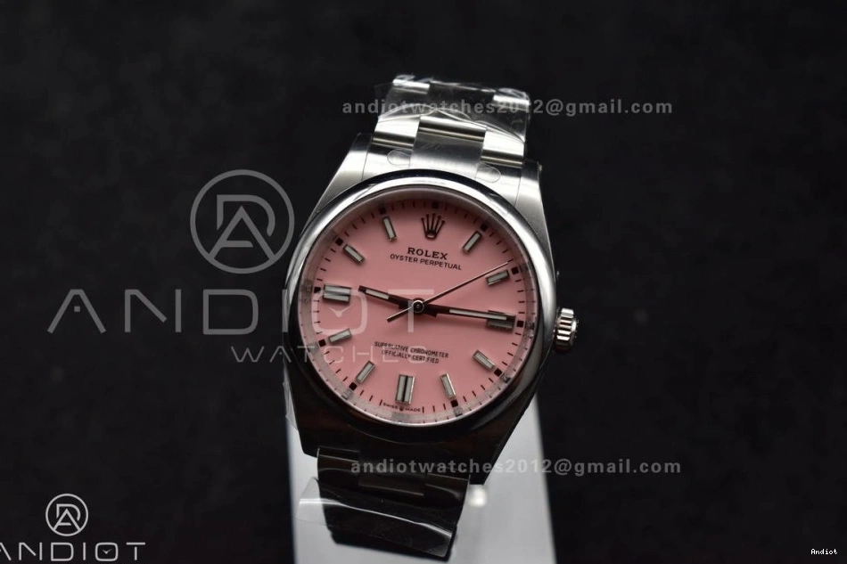 Best Perpetual Dial 126000 Clean 36mm 1:1 Pink Edition Steel VR3230 Oyster 904L 0513